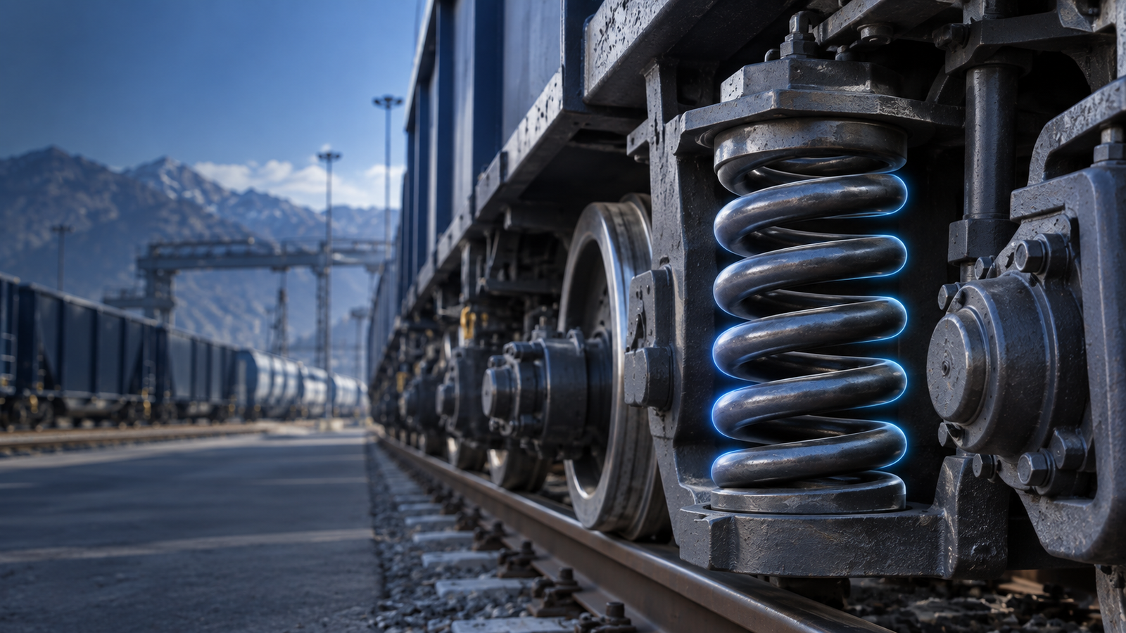 Railway springs for rolling stock and infrastructure